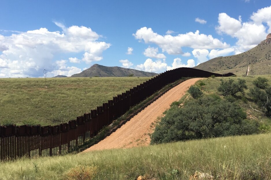 Border wall at Coronado National Memorial