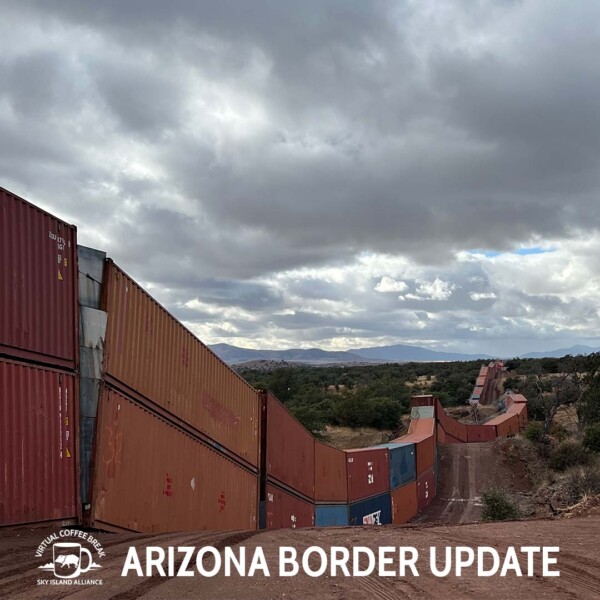 Shipping containers at Arizona border