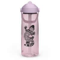 Gila Monster Flip straw water bottle